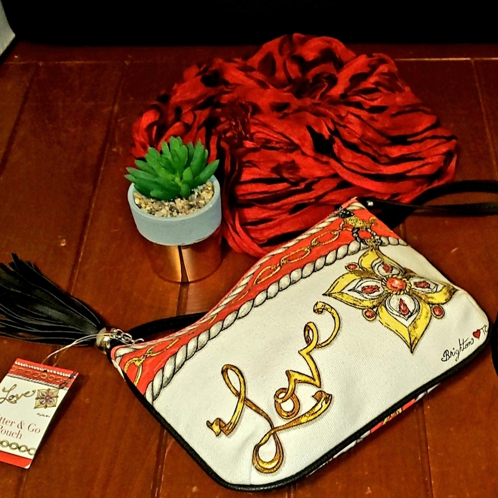 NWT Brighton "Glitter & Go Pouch" Crossbody Bag